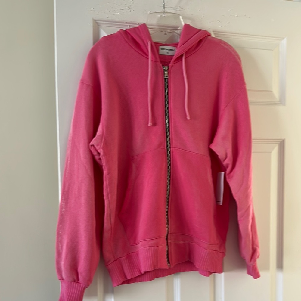 COTTON CITIZEN 100% Cotton Dip Washed Brooklyn Oversized Terry Lined Hoodie XS